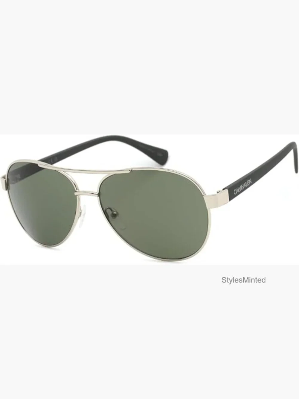 Men's Aviator Sunglasses with UV Protection and Adjustable Nosepads, Metal Frame